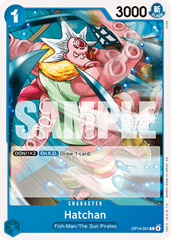Hatchan (OP14-051) - The Azure Sea's Seven (Common) [OP14-051]