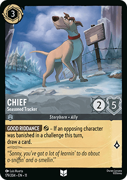 Chief - Seasoned Tracker - Winterspell (Uncommon) [11WSP-179]