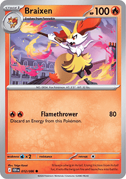 Braixen - Chaos Rising (Common) [CRI-012]