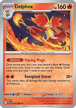 Delphox - Chaos Rising (Rare) [CRI-013]
