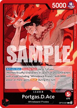 Portgas.D.Ace (OP16-001) (V.1) - The Time of Battle (Leader) [OP16-001]