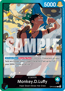 Monkey.D.Luffy (OP16-022) (V.1) - The Time of Battle (Leader) [OP16-022]