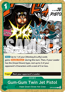 Gum-Gum Twin Jet Pistol (OP16-039) - The Time of Battle (Common) [OP16-039]