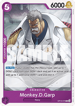 Monkey.D.Garp (OP16-075) - The Time of Battle (Common) [OP16-075]