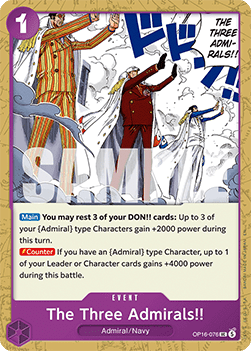 The Three Admirals!! (OP16-076) - The Time of Battle (Uncommon) [OP16-076]