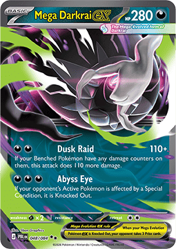 Mega Darkrai ex - Pitch Black (Double Rare) [PBL-048]