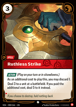 Ruthless Strike - Vendetta (Common) [VEN-008]