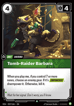 Tomb-Raider Barbara - Vendetta (Uncommon) [VEN-037]