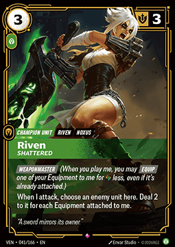 Riven, Shattered (V.1 - Rare) - Vendetta (Rare) [VEN-041]