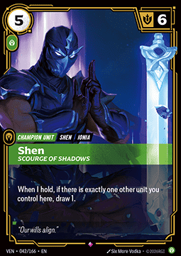 Shen, Scourge of Shadows (V.1 - Rare) - Vendetta (Rare) [VEN-042]