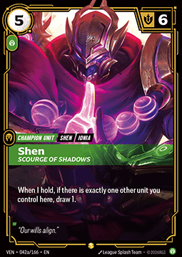 Shen, Scourge of Shadows (V.2 - Showcase) - Vendetta (Showcase) [VEN-042a]