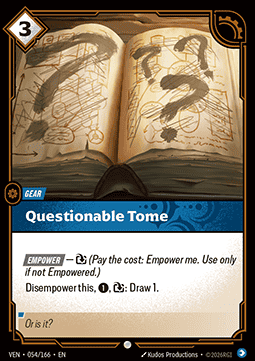 Questionable Tome - Vendetta (Common) [VEN-054]