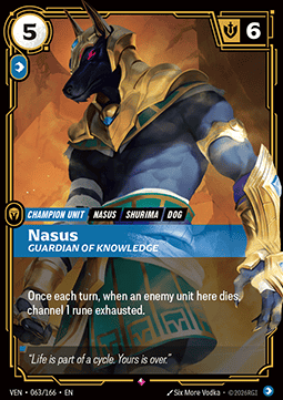 Nasus, Guardian of Knowledge (V.1 - Rare) - Vendetta (Rare) [VEN-063]