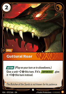 Guttural Roar - Vendetta (Common) [VEN-072]