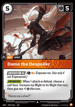 Dame the Despoiler - Vendetta (Uncommon) [VEN-079]