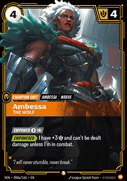 Ambessa, The Wolf (V.2 - Showcase) - Vendetta (Showcase) [VEN-084a]