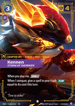 Kennen, Storm of Shuriken (V.2 - Showcase) - Vendetta (Showcase) [VEN-113a]