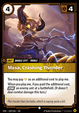 Masa, Crashing Thunder - Vendetta (Common) [VEN-120]