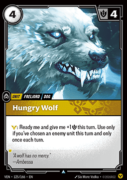 Hungry Wolf - Vendetta (Uncommon) [VEN-125]