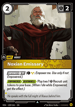 Noxian Emissary - Vendetta (Uncommon) [VEN-128]