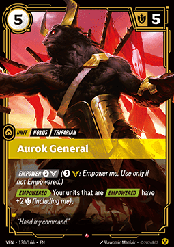 Aurok General - Vendetta (Rare) [VEN-130]