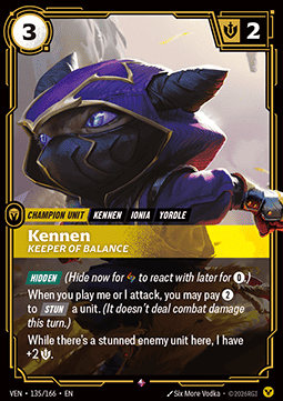 Kennen, Keeper of Balance (V.1 - Rare) - Vendetta (Rare) [VEN-135]