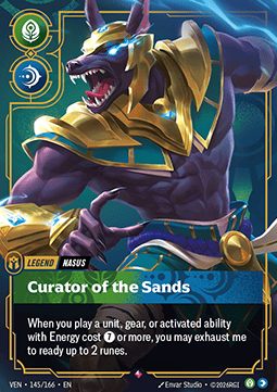 Nasus, Curator of the Sands (V.1 - Rare) - Vendetta (Rare) [VEN-145]