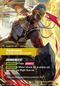 Ambessa, Respected and Feared (V.3 - Showcase) - Vendetta (Showcase) [VEN-187]
