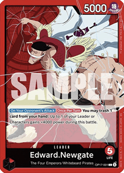 Edward.Newgate (OP17-001) (V.1) - The World’s Strongest Warriors (Leader) [OP17-001]