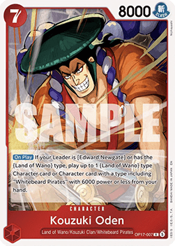 Kouzuki Oden (OP17-007) - The World’s Strongest Warriors (Rare) [OP17-007]
