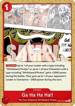 Ga Ha Ha Ha!! (OP17-017) - The World’s Strongest Warriors (Common) [OP17-017]
