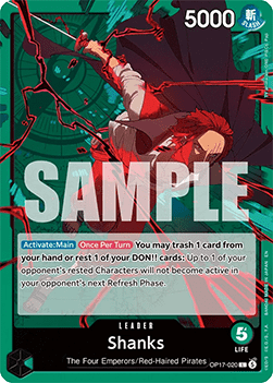 Shanks (OP17-020) (V.1) - The World’s Strongest Warriors (Leader) [OP17-020]