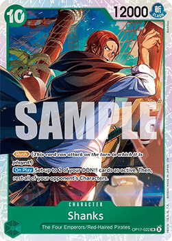 Shanks (OP17-022) (V.1) - The World’s Strongest Warriors (Super Rare) [OP17-022]