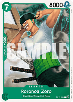 Roronoa Zoro (OP17-035) - The World’s Strongest Warriors (Common) [OP17-035]