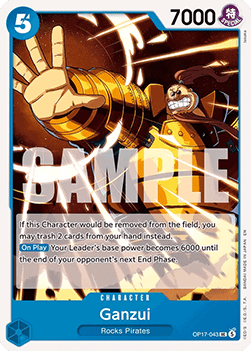 Ganzui (OP17-043) - The World’s Strongest Warriors (Uncommon) [OP17-043]