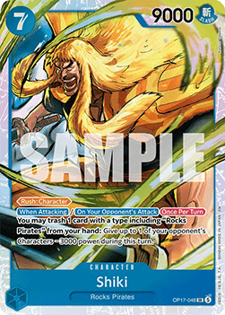 Shiki (OP17-048) (V.1) - The World’s Strongest Warriors (Super Rare) [OP17-048]