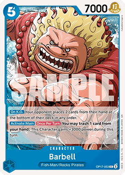 Barbell (OP17-053) - The World’s Strongest Warriors (Common) [OP17-053]