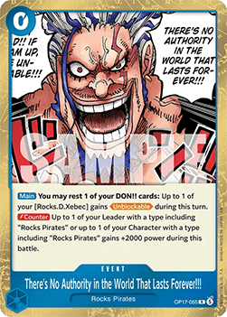 There's No Authority in the World That Lasts Forever!!! (OP17-055) - The World’s Strongest Warriors (Rare) [OP17-055]