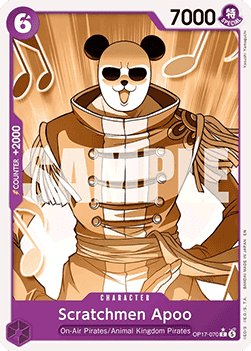 Scratchmen Apoo (OP17-070) (V.2) - The World’s Strongest Warriors (Alternate Art) [OP17-070]
