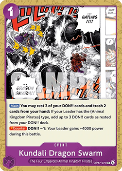 Kundali Dragon Swarm (OP17-077) - The World’s Strongest Warriors (Uncommon) [OP17-077]