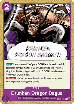 Drunken Dragon Bagua (OP17-078) - The World’s Strongest Warriors (Common) [OP17-078]