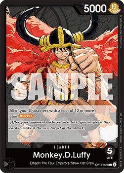 Monkey.D.Luffy (OP17-079) (V.1) - The World’s Strongest Warriors (Leader) [OP17-079]