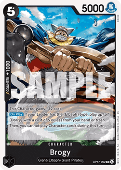 Brogy (OP17-092) - The World’s Strongest Warriors (Uncommon) [OP17-092]