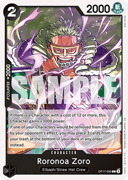 Roronoa Zoro (OP17-095) - The World’s Strongest Warriors (Common) [OP17-095]