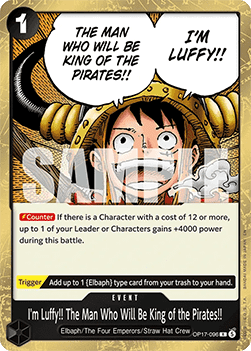 I'm Luffy!! The Man Who Will Be King of the Pirates!! (OP17-096) - The World’s Strongest Warriors (Rare) [OP17-096]