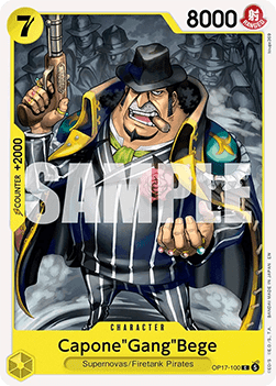 Capone"Gang"Bege (OP17-100) - The World’s Strongest Warriors (Common) [OP17-100]