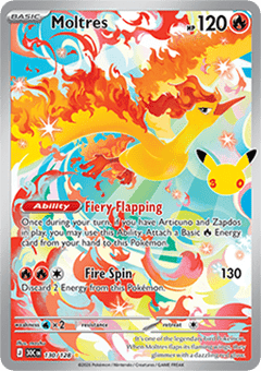 Moltres - 30th Celebration (Illustration Rare) [30C-130]