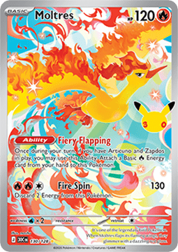 Moltres - 30th Celebration (Illustration Rare) [30C-130]