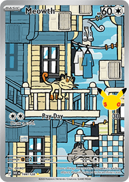 Meowth - 30th Celebration (Illustration Rare) [30C-144]