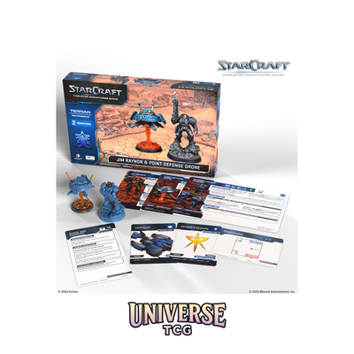 Archon Studio - Starcraft TMG: Terran Hero Expansion Set: Jim Raynor & Point Defense Drone